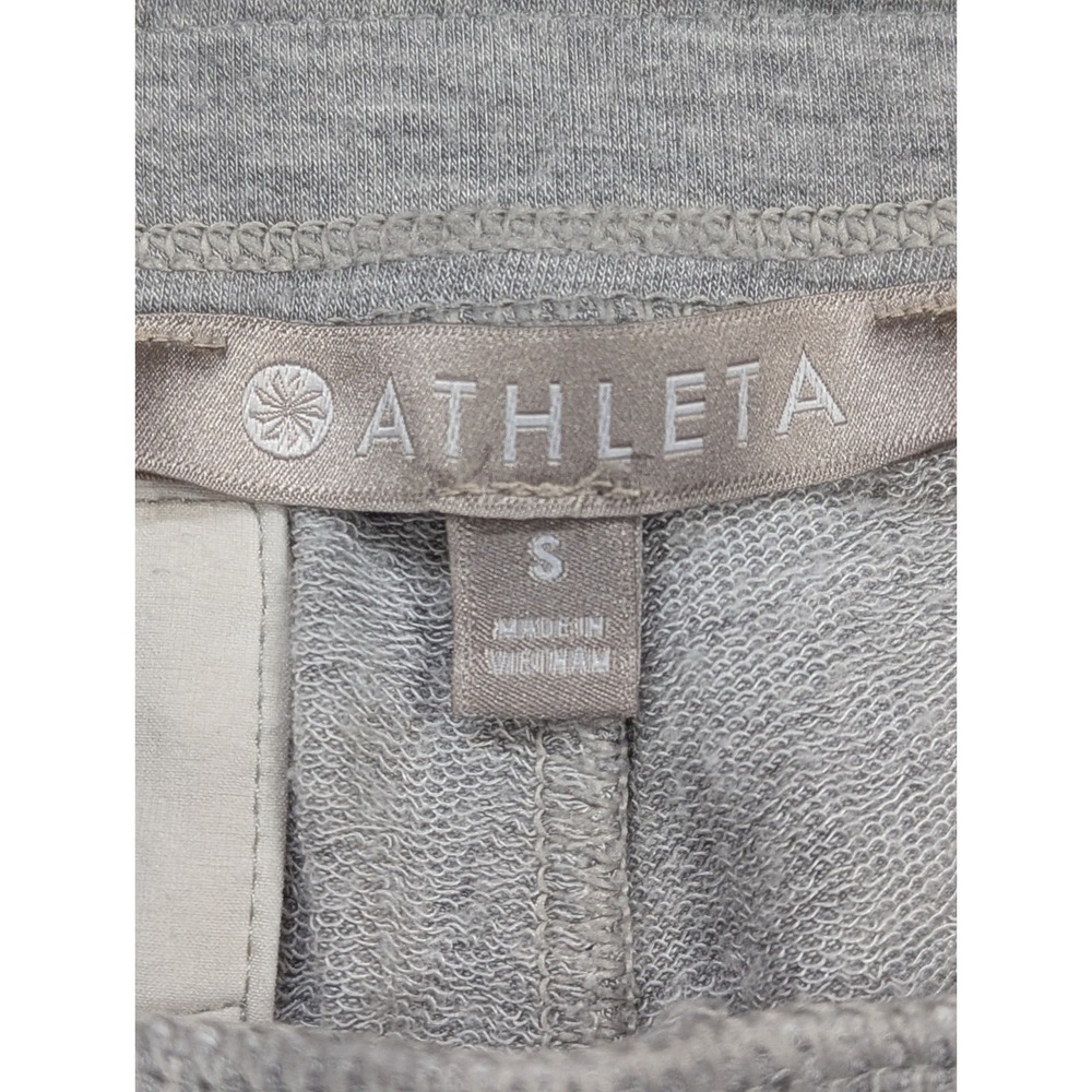 Athleta Gray Women's Size S Drawstring Stretch Band Cuffed‎ Hem Joggers - Picture 9 of 12